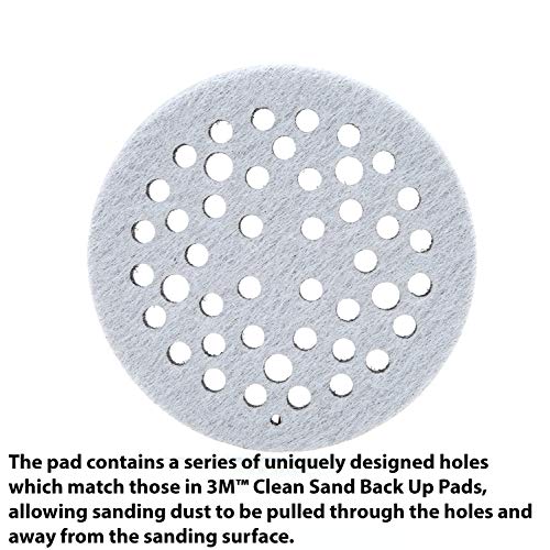 3M Clean Sanding Soft Interface Disc Pad, 28321, 5 in x 1/2 in 44 Holes