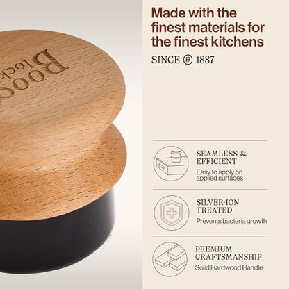 John Boos Butcher Block Oil & Cream Applicator, 1 count, Beechwood - style: Applicator Beechwood