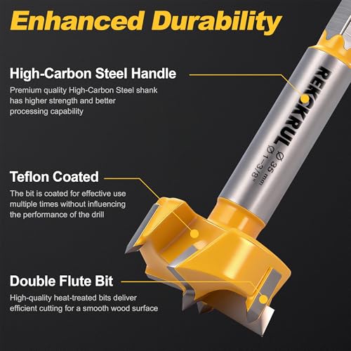 2-1/2" | 63.5mm Triple Flute Tungsten Carbide Forstner Drill Bit (Hex) - size: 2-1/2" | 63.5mm