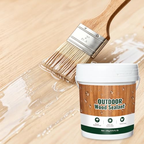 Penetrating Wood Sealer with Polyurethane - 5 Gallons & Clear Natural - color: Clear Natural, size: 5 Gallons