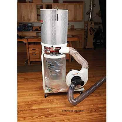Woodriver Dust Connection Dust Bag And Filter Clamp - 500 Mm / 20" Diameter