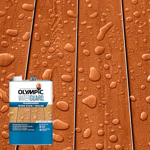 Olympic WaterGuard 1 gal Woodland Cedar Transparent Wood Stain & Sealer