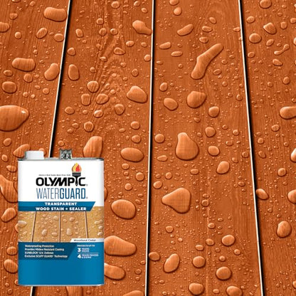 Olympic WaterGuard 1 gal Woodland Cedar Transparent Wood Stain & Sealer