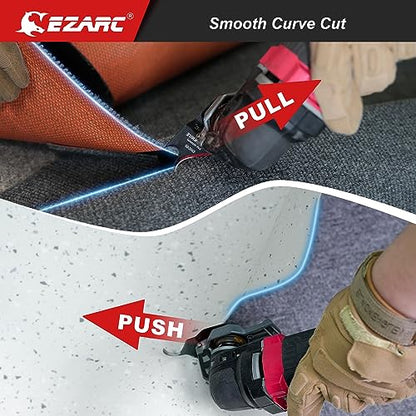 EZARC Oscillating Hook Knife Blades for Roofing Cardboard Carpet, 3-Pack - style: Hook Blade 3PCS