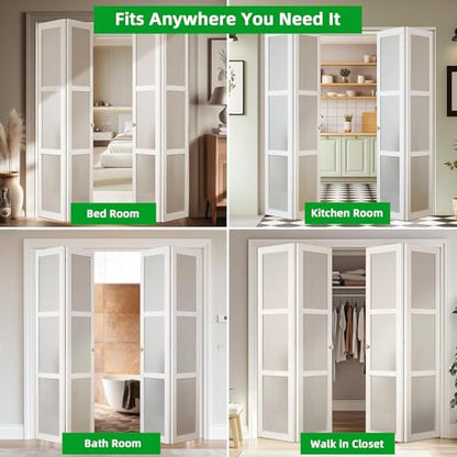 Bifold Door Hardware Kit with 30-Inch One-Piece Track, Bi-fold Closet Door Track Kit Bifold Closet Door Hardware Kit Folding Door Hardware Repair Replacement Tool Kit - size: 30''Track(1x30''Track)