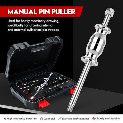 24-Piece Slide Hammer Set - Dowel Pin Puller Kit