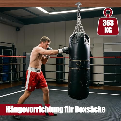 Heavy Bag Hanger,Stainless Wall Ceiling Mount Hook 180°/360° Rotation Wood Beam Holder Body Weight Strength Training Systems, Aerial Yoga Swing & Hammock - size: 3-holes with 360° rotation