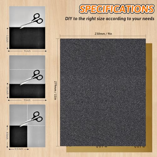 15 PCS Wet Dry Sandpaper 100 Grit Sheets for Polishing & Finishing - color: 100G, size: 9x11 Inch