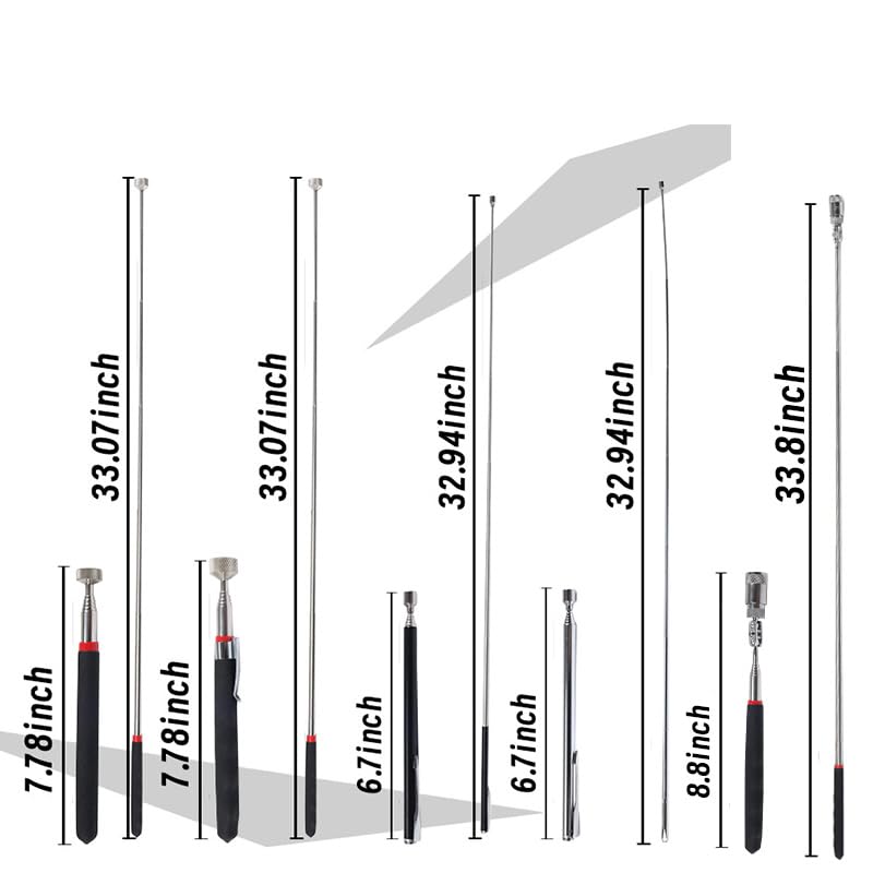 Magnetic Pick Up Tool 10 Pack, Telescopic Magnet Sticks - size: 10 Pack