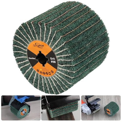 Surface Conditioning Tool 180 Grit Abrasive Drawing Polishing Drum - style: 180 grit with sandpaper