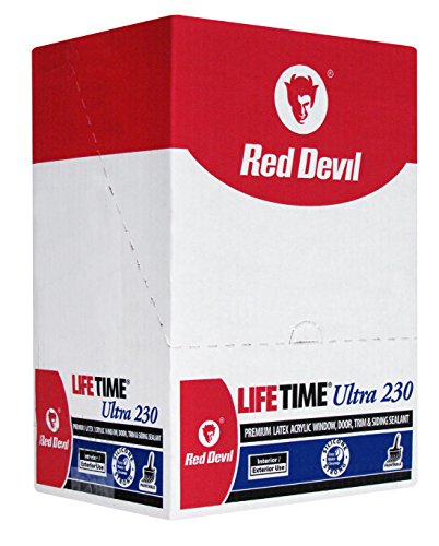 Red Devil 07701012 Lifetime Ultra Premium Elastomeric Acrylic Latex Sealant, Cedar, 10.1 oz, Pack of 12 - color: Cedar, size: 10.1 oz, style: Pack of 12