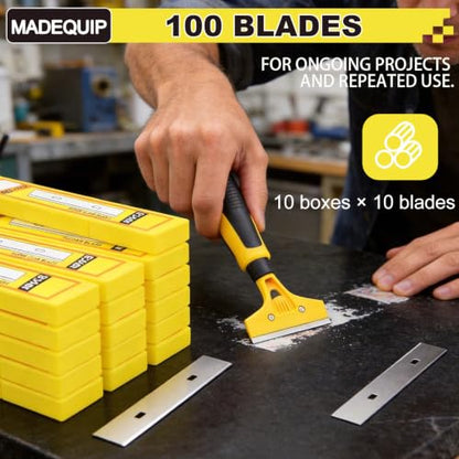 4 Inch Scraper Blades,100 PCS Replacement Razor Scraper Blade - size: 100 PCS