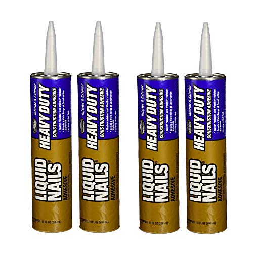 Liquid Nails Heavy Duty Construction Adhesive (LN903), 10 oz, 4 Pack