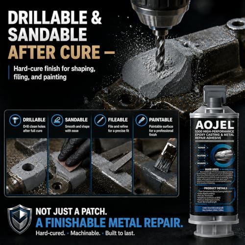 S300 Structural Metal Epoxy for Aluminum & Steel, Cold Weld, 1.69 oz