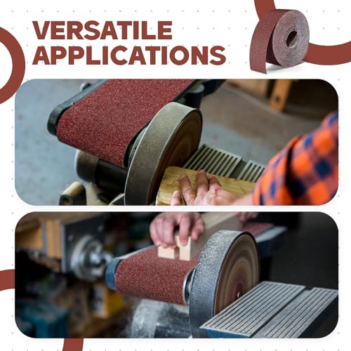 60 Grit Sandpaper Roll 3''x100 ft Drum Sander Sand Paper Roll - size: 60 Grit