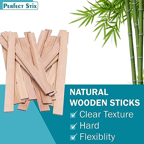 Perfect Stix - PAINT12-100 12" Wooden Paint Paddle Stirrer Sticks Length (Pack of 100) - size: 12"-Pack of 100ct