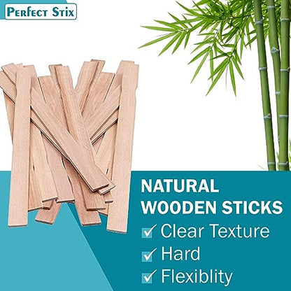 Perfect Stix - PAINT12-100 12" Wooden Paint Paddle Stirrer Sticks Length (Pack of 100) - size: 12"-Pack of 100ct