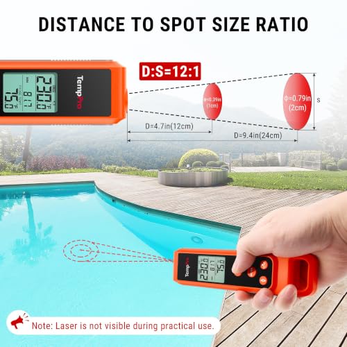 TempPro TempScan 2-in-1 Infrared Thermometer Gun with Meat Probe - style: IR Thermometer with Meat Probe
