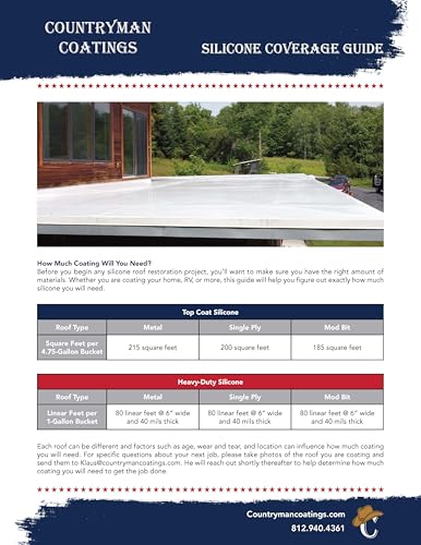 100% Silicone Roof Coating for RV & Flat Roofs, Light Gray, Quart - color: Gray, size: 1 Quart