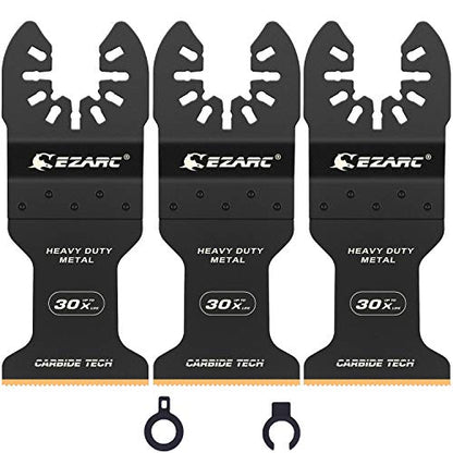 EZARC Carbide Oscillating Saw Blades for Hardened Metal, 3-Pack - size: 3PCS