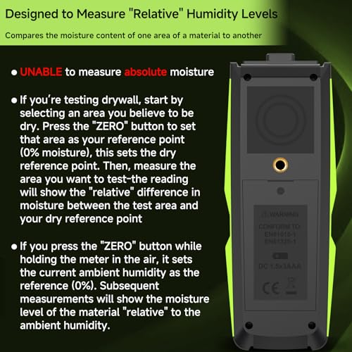 Moisture Meter for Wood Pinless Moisture Reader Firewood Moisture Tester