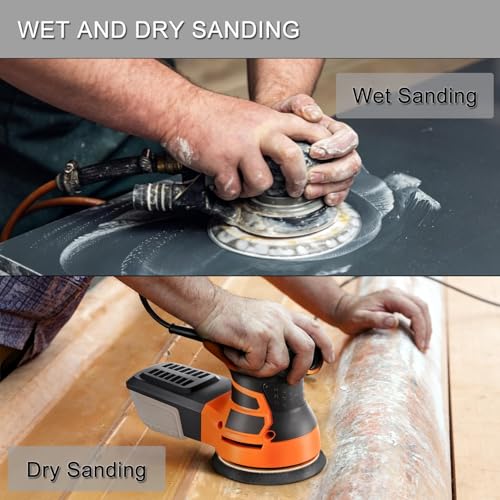 50Pcs 5 Inch Hook and Loop Sanding Discs, 800 Grit Wet Dry Round Sandpaper - style: Grit 800