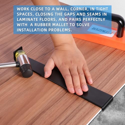 43-Piece Laminate Flooring Tools, LVP installation kit, Vinyl Flooring Tools, Tapping Block with Handle, Spacers, Double-Faced Mallet and Pull Bar
