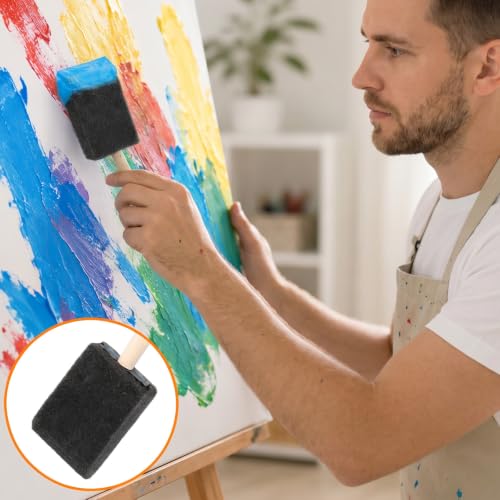8 PCS Sponge Brushes for Painting, 1.6 Inch Foam Paint Brushes