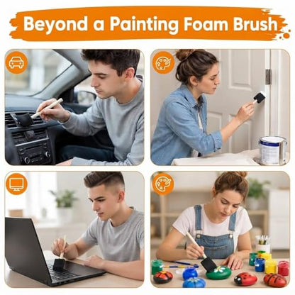 8 PCS Sponge Brushes for Painting, 1.6 Inch Foam Paint Brushes