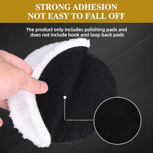 10 PCS 3 Inch Wool Polishing Pad Buffing Pads - size: 3 INCH