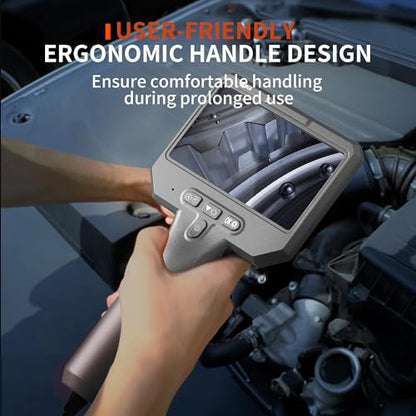 Dual Lens Endoscope Camera with Light, 1920P Industrial Borescope