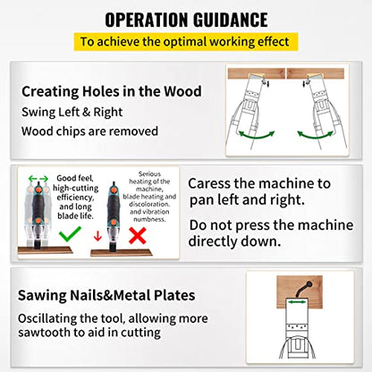 VEVOR 100PCS Oscillating Saw Blades, Quick Release Multitool Blades Kit, HCS Tool Blades for Wood Plastic, Compatible with Dewalt Dremel Fein WORX Bosch Makita Milwaukee