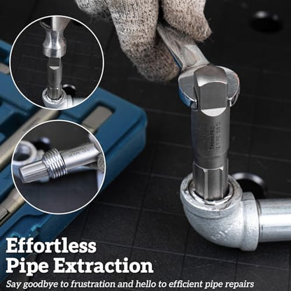 Screw & Pipe Extractor Set,Left Hand Drill Bit with Drill Guides - color: 37-piece Bolt Extractor Set