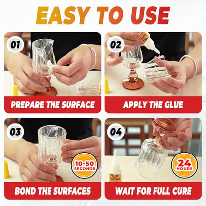 Super Glue Thin and Thick Liquid CA Glue Clear 60g, All Purpose Superglue - size: 2oz, style: Thin/Thick