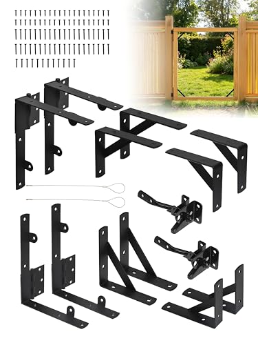 2 Pack Anti Sag Gate Kit, Fence Gate Kit Gate Hardware,Heavy Duty - size: 2 Door Set
