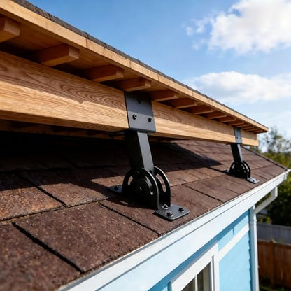 4 Pcs 2"x 4" Roof Riser Brackets for Pergola(Actual 1.6''x 3.6'') - size: 2x4 4Pcs
