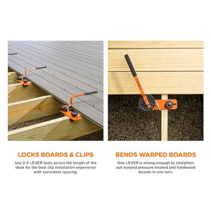 CAMO LEVER Deck Board Bending, Straightening and Locking Tool