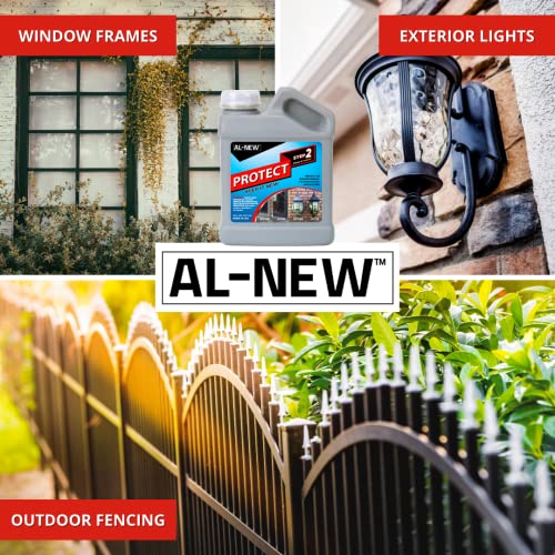 AL-NEW Step 2 Protect | Restoration Solution for Outdoor Patio Furniture, Garage Doors, Window Frames, Exterior Lights & Fencing (32 Ounce)