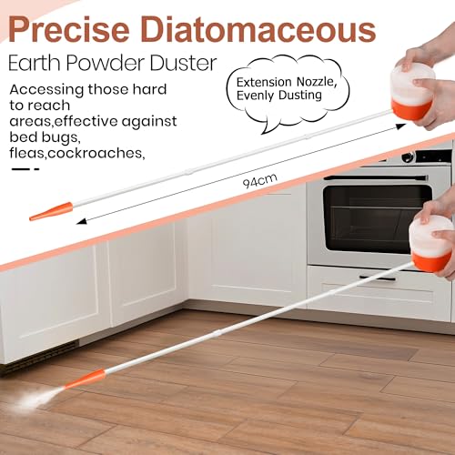 Diatomaceous Earth Powder Duster with Adjustable 12" to 36" Nozzle