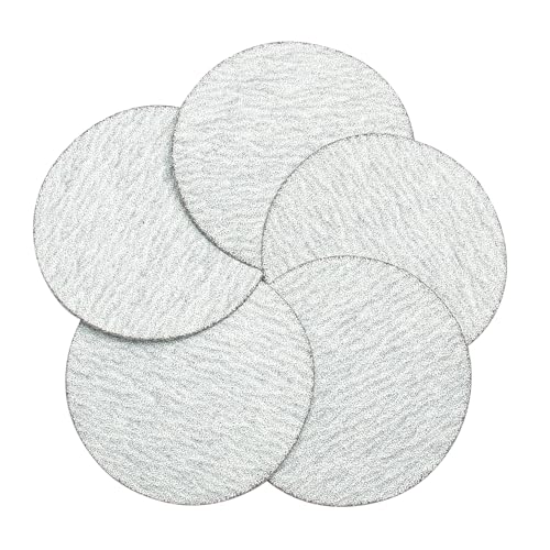 75mm Dia 3 Inch Hook and Loop Sanding Disc 150Grits Flocking Sandpaper for Random Orbit Sander Red 25pcs - size: 3 inch
