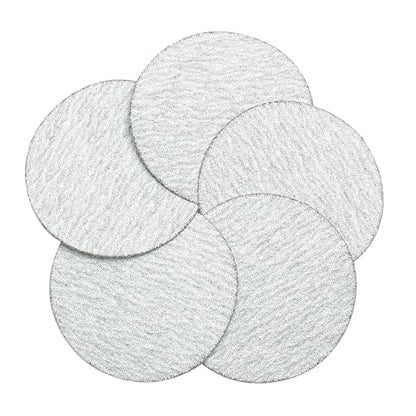 75mm Dia 3 Inch Hook and Loop Sanding Disc 150Grits Flocking Sandpaper for Random Orbit Sander Red 25pcs - size: 3 inch