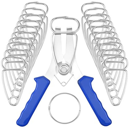 Miter Spring Clamps and Pliers Kit for Woodworking Picture Frames - color: Blue