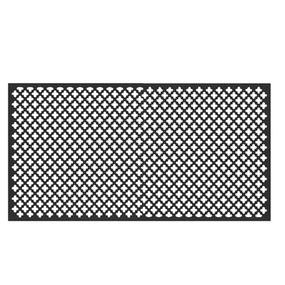 MD Building Aluminum Sheet, Cloverleaf Pattern, Black, 12in x 24in x .020in - color: Black, size: 12 in. x 24 in.