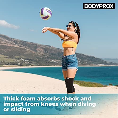 Bodyprox Protective Knee Pads, Thick Sponge Anti-slip Knee Sleeve - size: Small/Medium