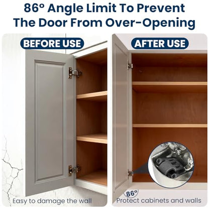 86 Degree Angle Restrictor Restriction Clips (50Pack), Hinge Restrictors