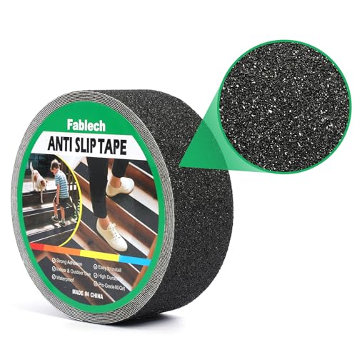 2" x 35' Heavy Duty Anti Slip Traction Tape, Waterproof High Grip Non Skid Strips for Indoor Outdoor Steps, Stairs, Ramps, Pool Decks and Garage - size: 2"×35FT