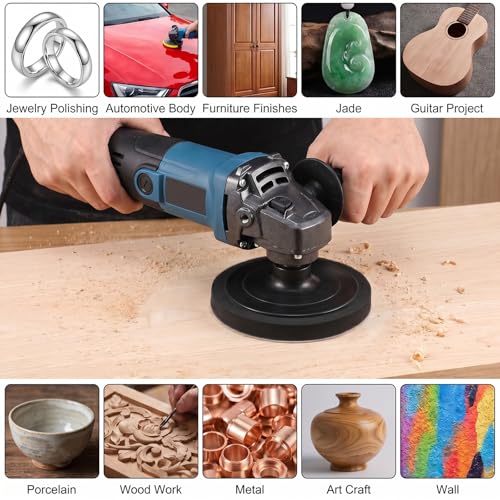 100Pcs 5" 8 Hole Sanding Discs Hook and Loop with Interface Pad