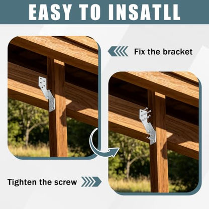 40 Pcs Left Galvanized Steel Hurricane Straps Tie Brackets| - size: Left Side