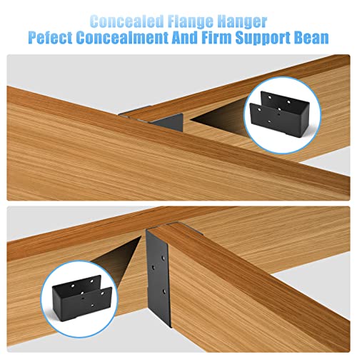 16 Pcs of 2"x4" Concealed Joist Hangers for Outdoor - size: 2“x 4"