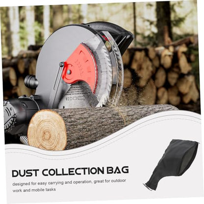 Homoyoyo Electric Circular Saw Dust Bag Universal Dust Collection Bag with Iron Wire Frame Bottom Zipper Opening 8.66 X 5.90 X 0.11 in for Woodworking Renovation Furniture Cutting